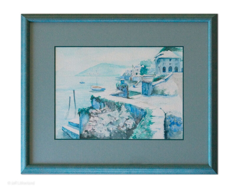 Como Lake Watercolor